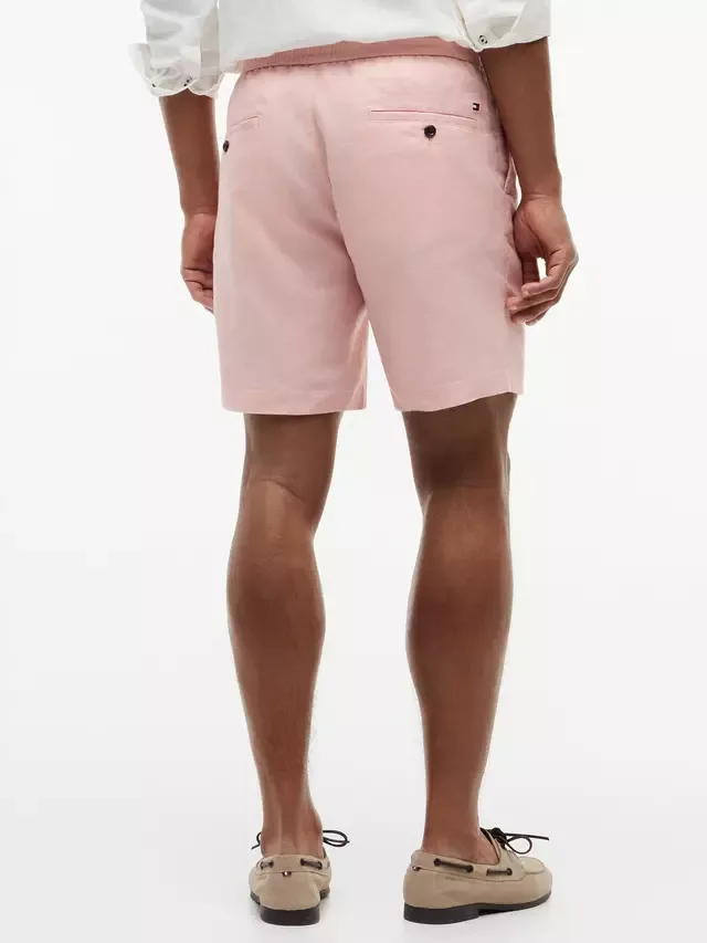 Шорты из льняной смеси Doven Tommy Hilfiger, Light Pink — фото 3