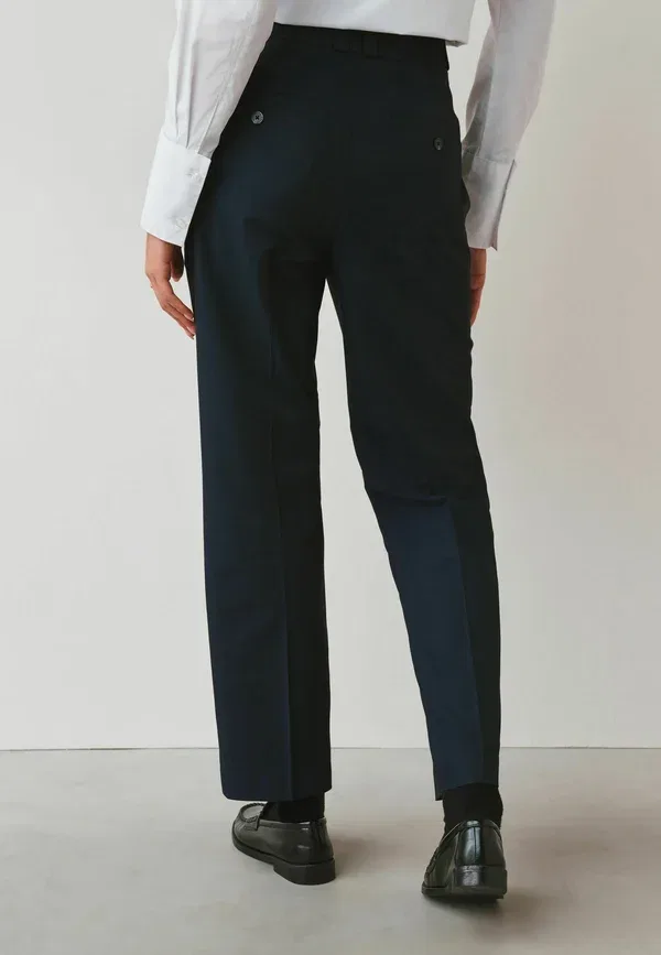 Брюки Next Regular fit heavy duty slim, темно-синие — фото 3