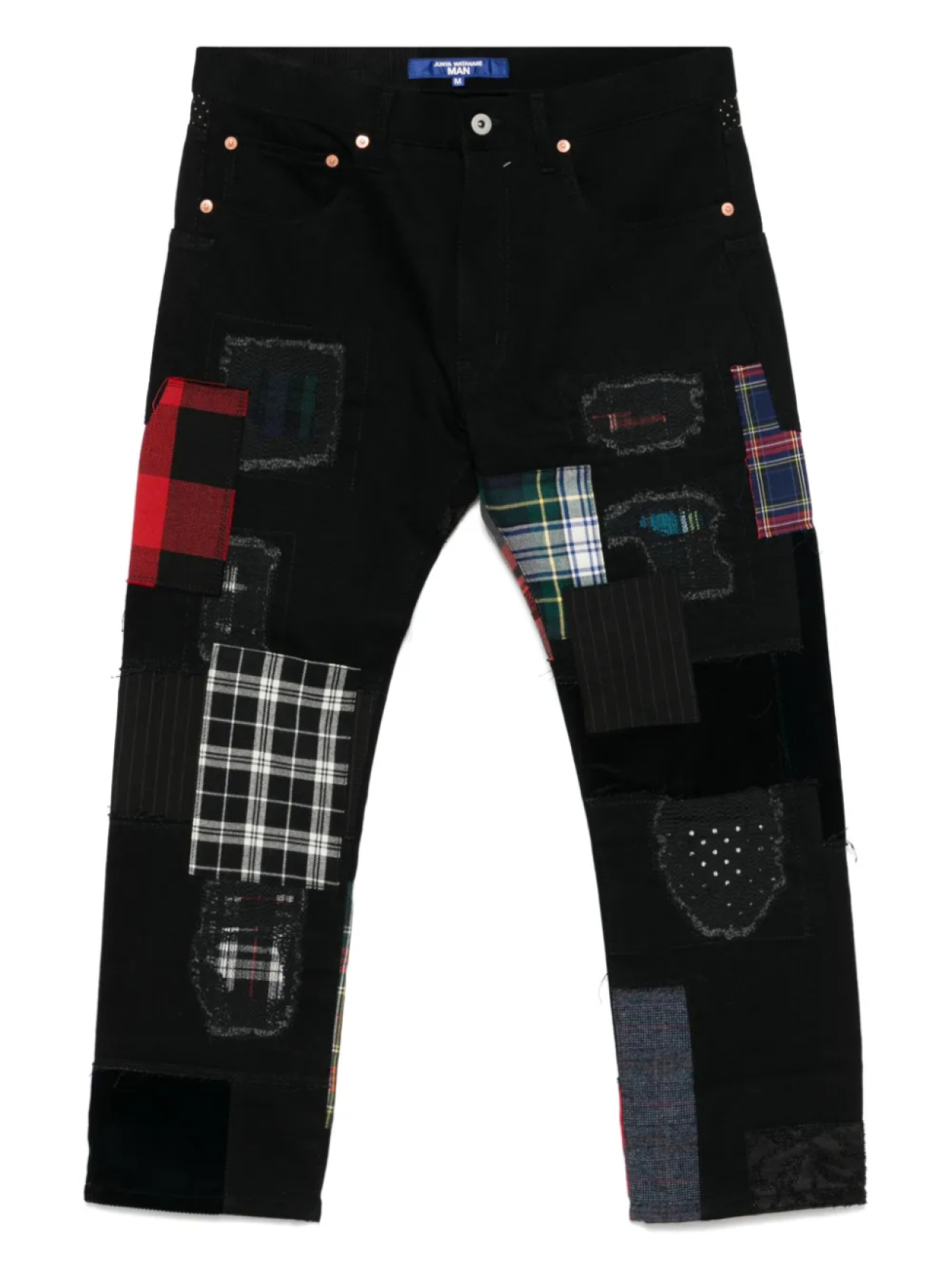

Джинсы в технике пэчворк Junya Watanabe MAN, черный
