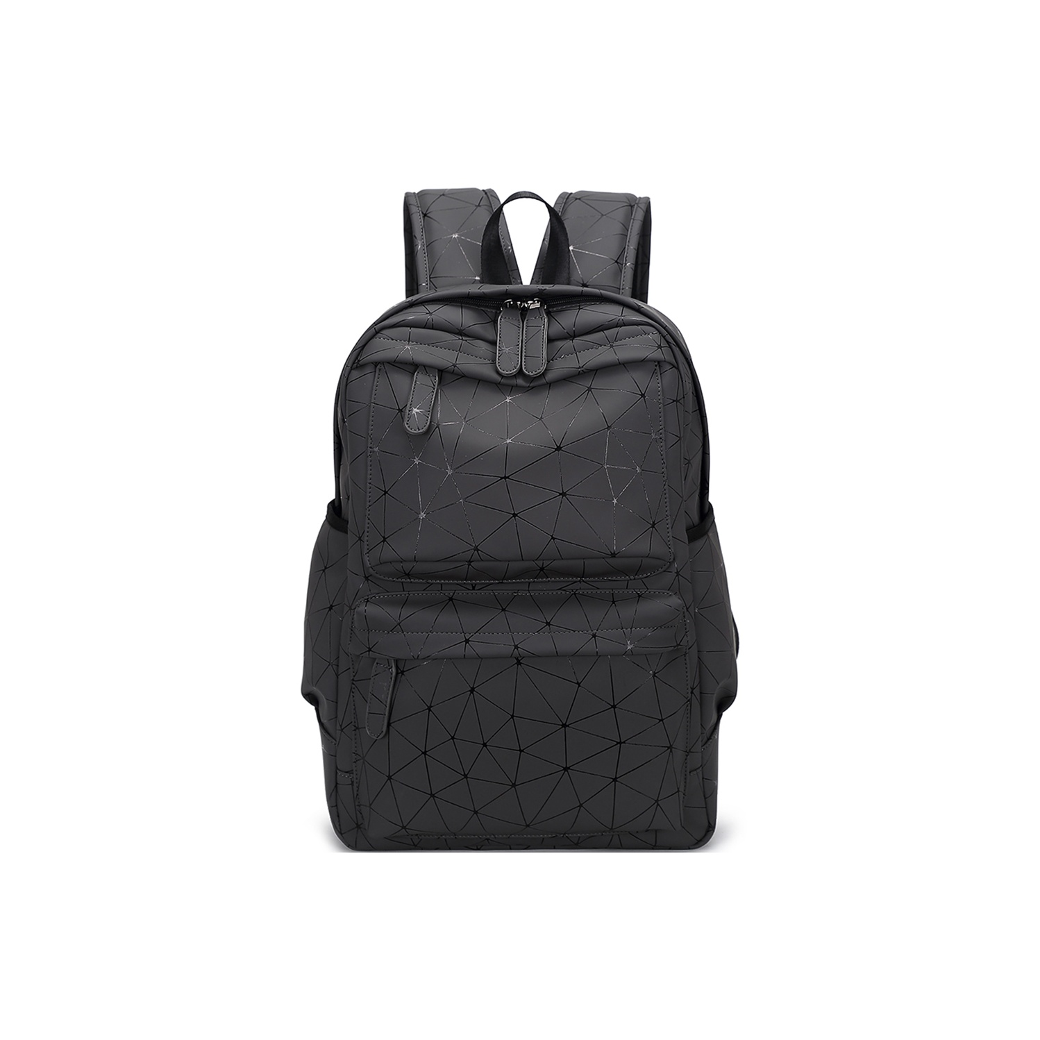 

Slazenger Мужской черный рюкзак из мягкой искусственной кожи, Diamond Pattern Dark Gray