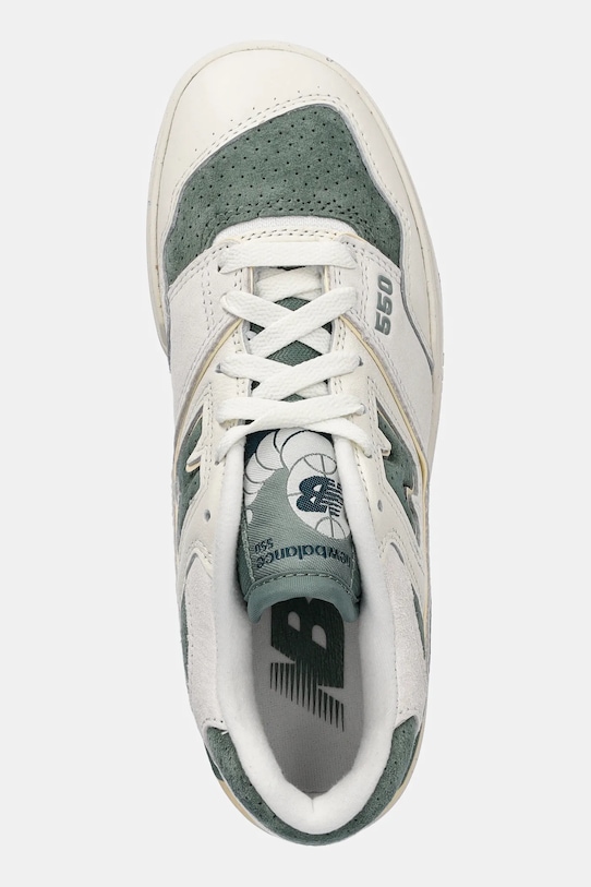 Кожаные кроссовки New Balance, бежевый — фото 4