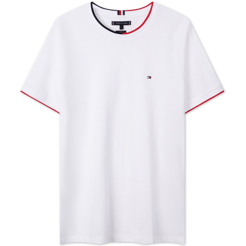 

Tommy Hilfiger Logo-embroidered Polo Shirt, Красный, Tommy Hilfiger Logo-embroidered Polo Shirt