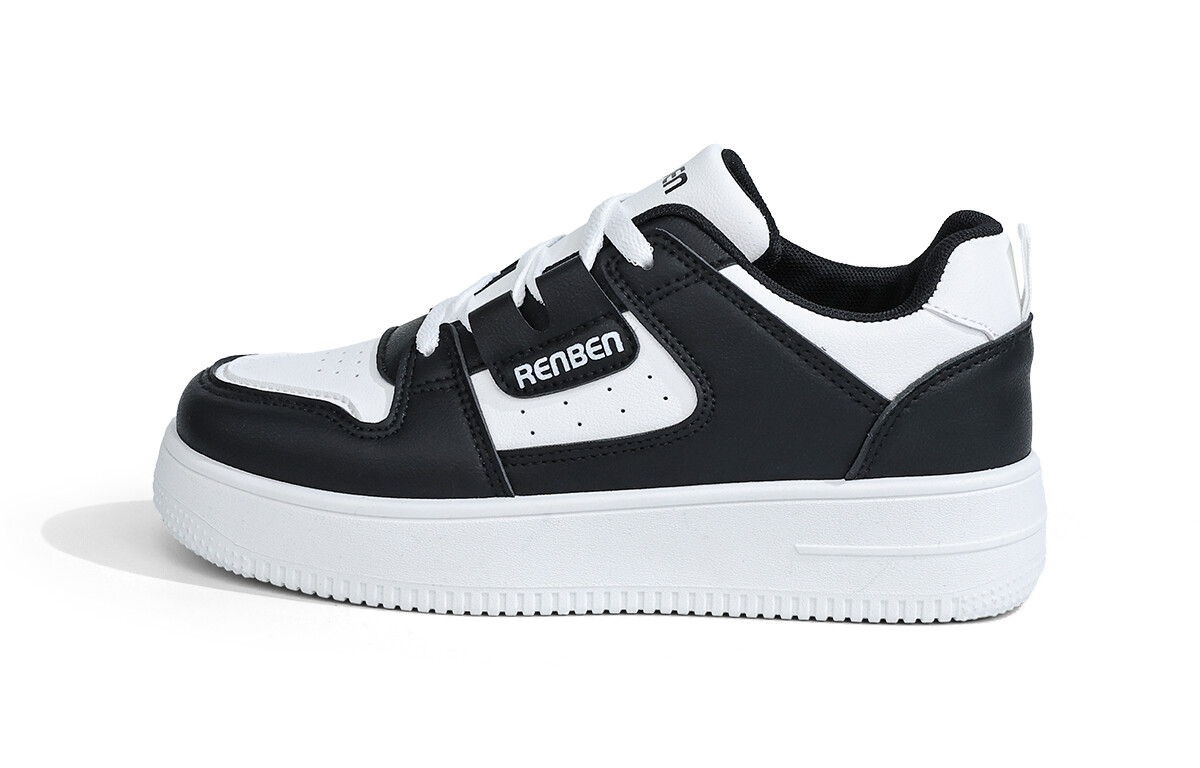 

Кроссовки RENBEN Skateboarding Shoes Women's Low-top, белый/черный