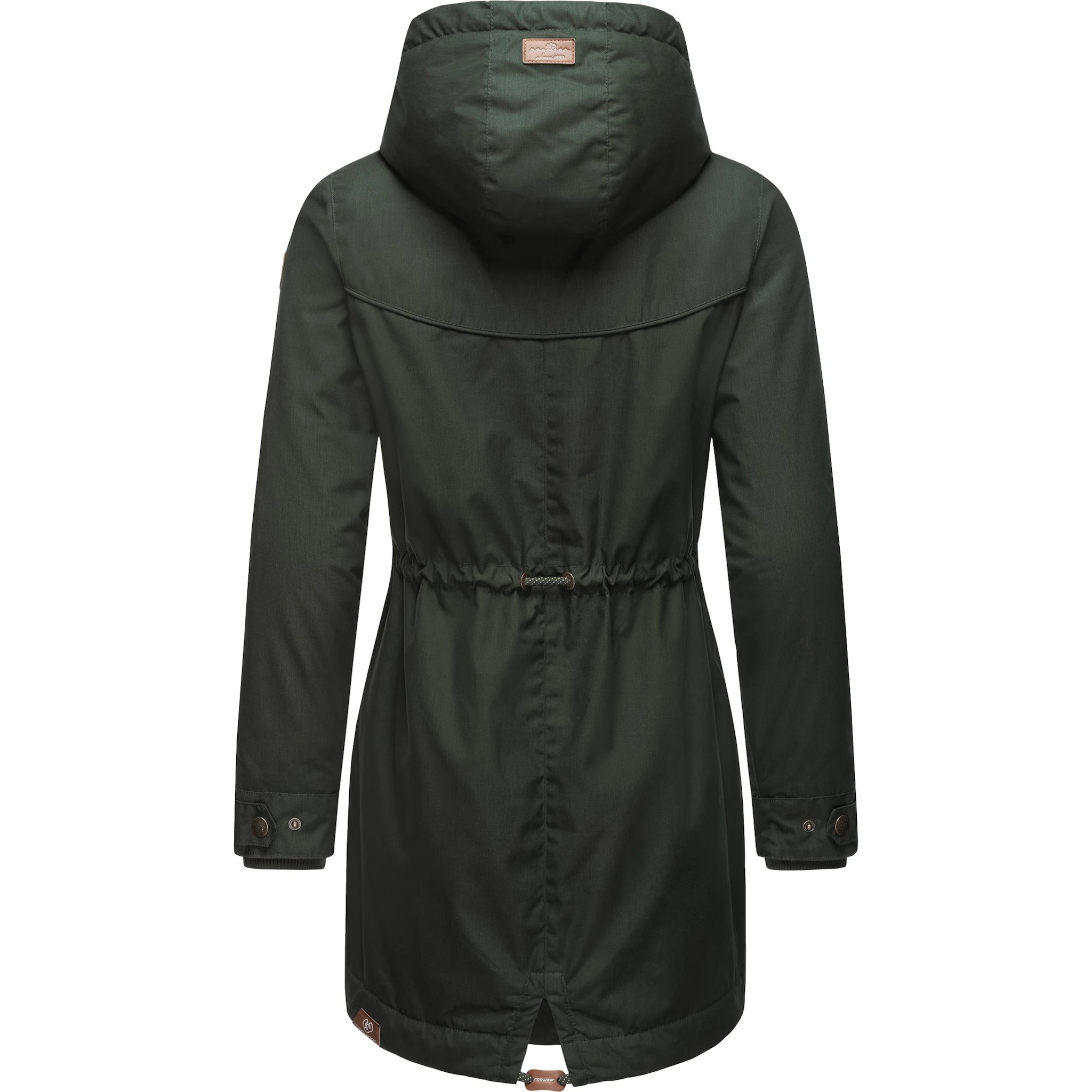 

Зимняя куртка Ragwear "YM-Canny", с капюшоном, стильное женское полупальто-парка с капюшоном, зеленый