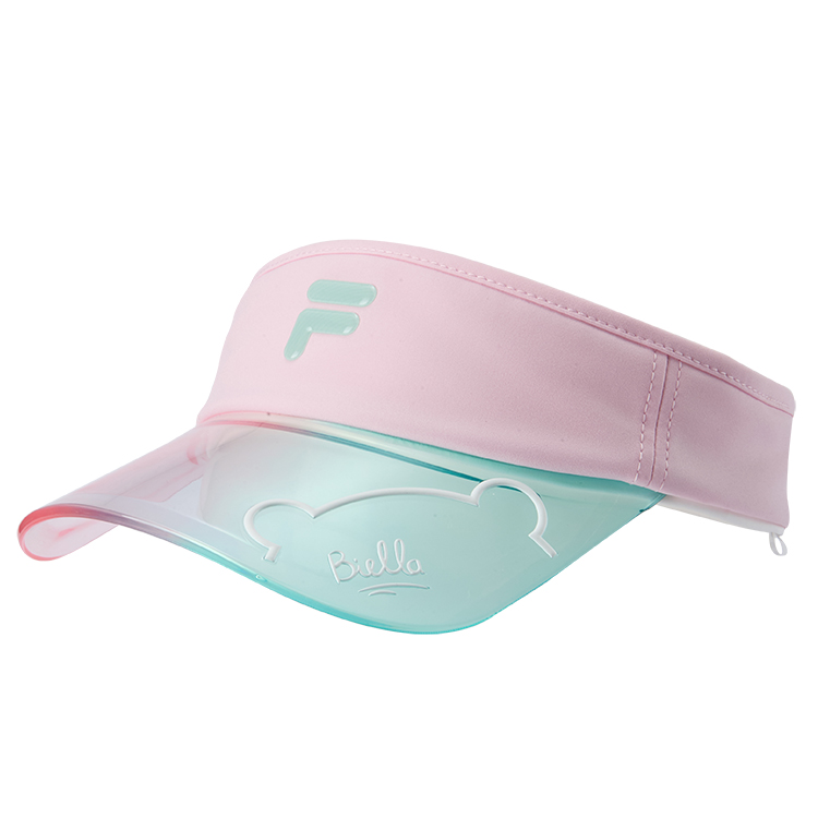 

Полиэстеровая кепка с козырьком для детей Tranquil Pink FILA KIDS, розовый