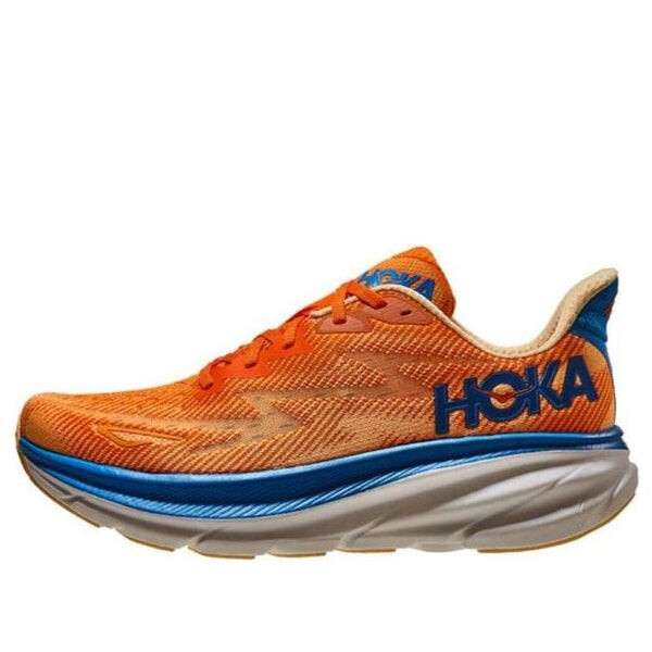 

Кроссовки clifton 9 2e wide 'vibrant orange impala' Hoka One One, оранжевый