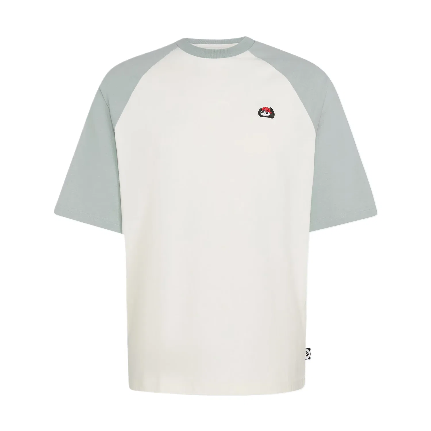 Футболка мужская Jade White/Wonder Light Gray Green, с круглым вырезом, средней посадки Adidas