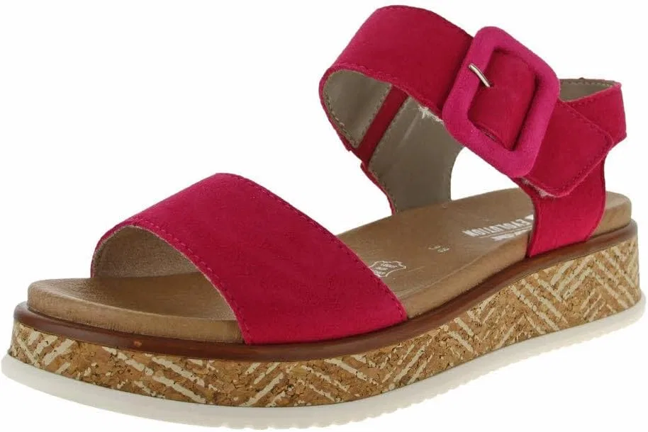 Женские сандалии на танкетке Rieker W0800, Fuchsia