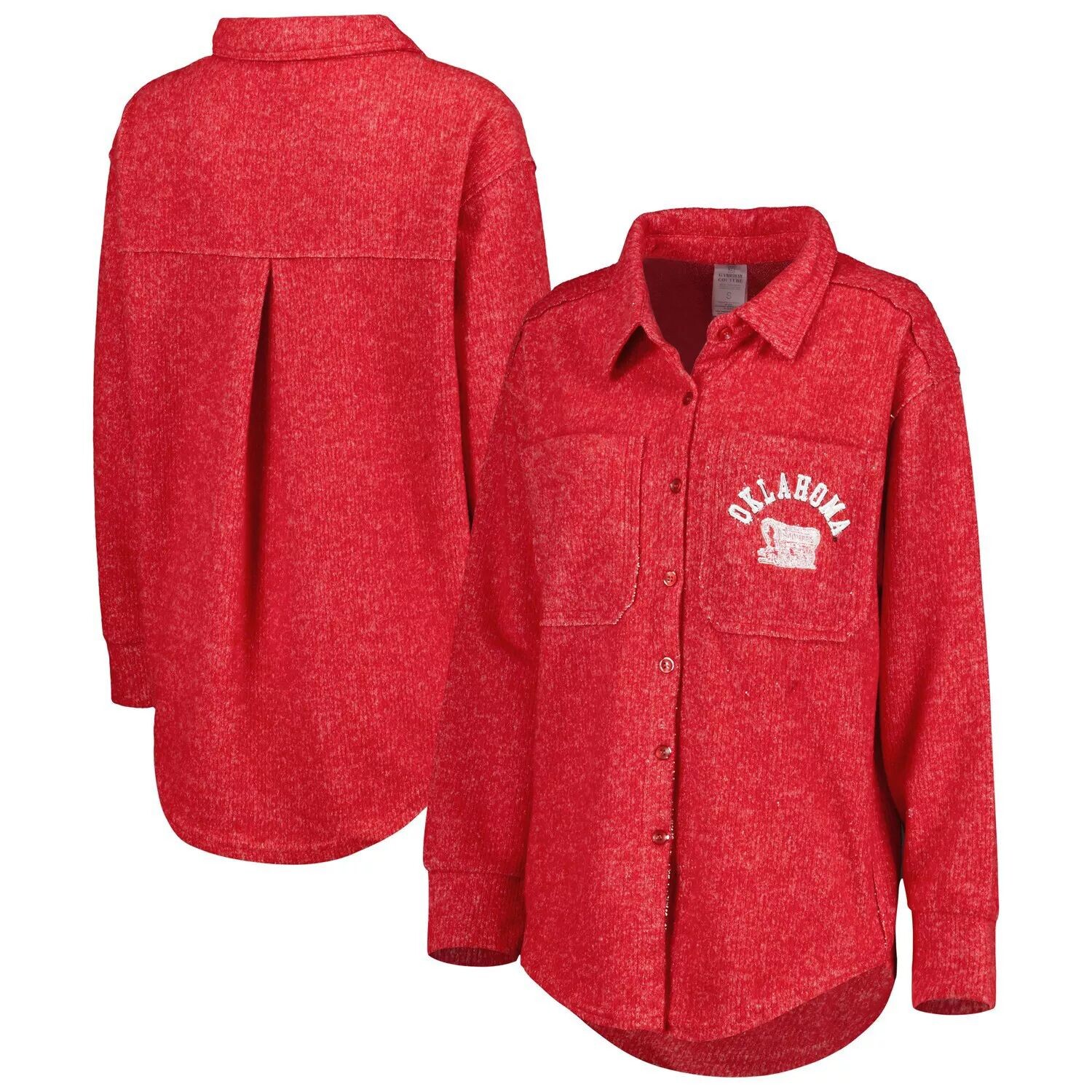 

Женская куртка на пуговицах Gameday Couture Crimson Oklahoma Earlys Switch It Up Tri-Blend