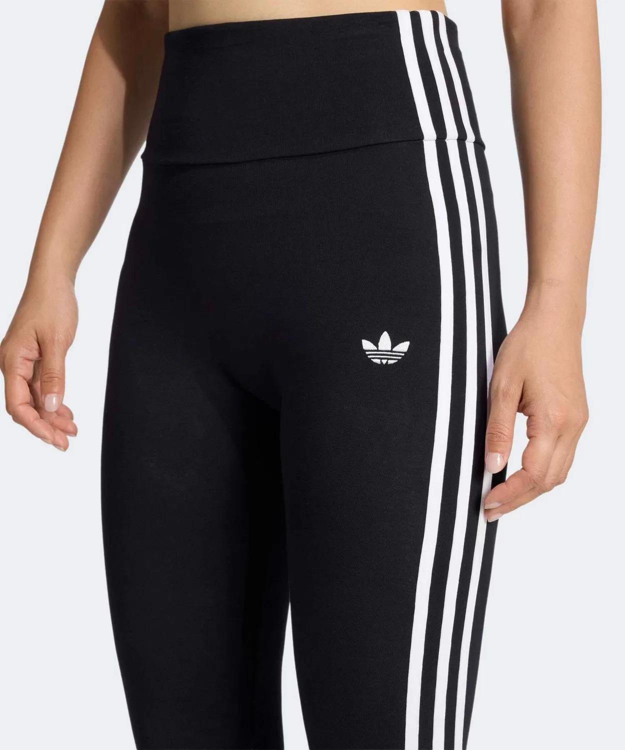Леггинсы с тремя полосками adidas Originals, черный — фото 3