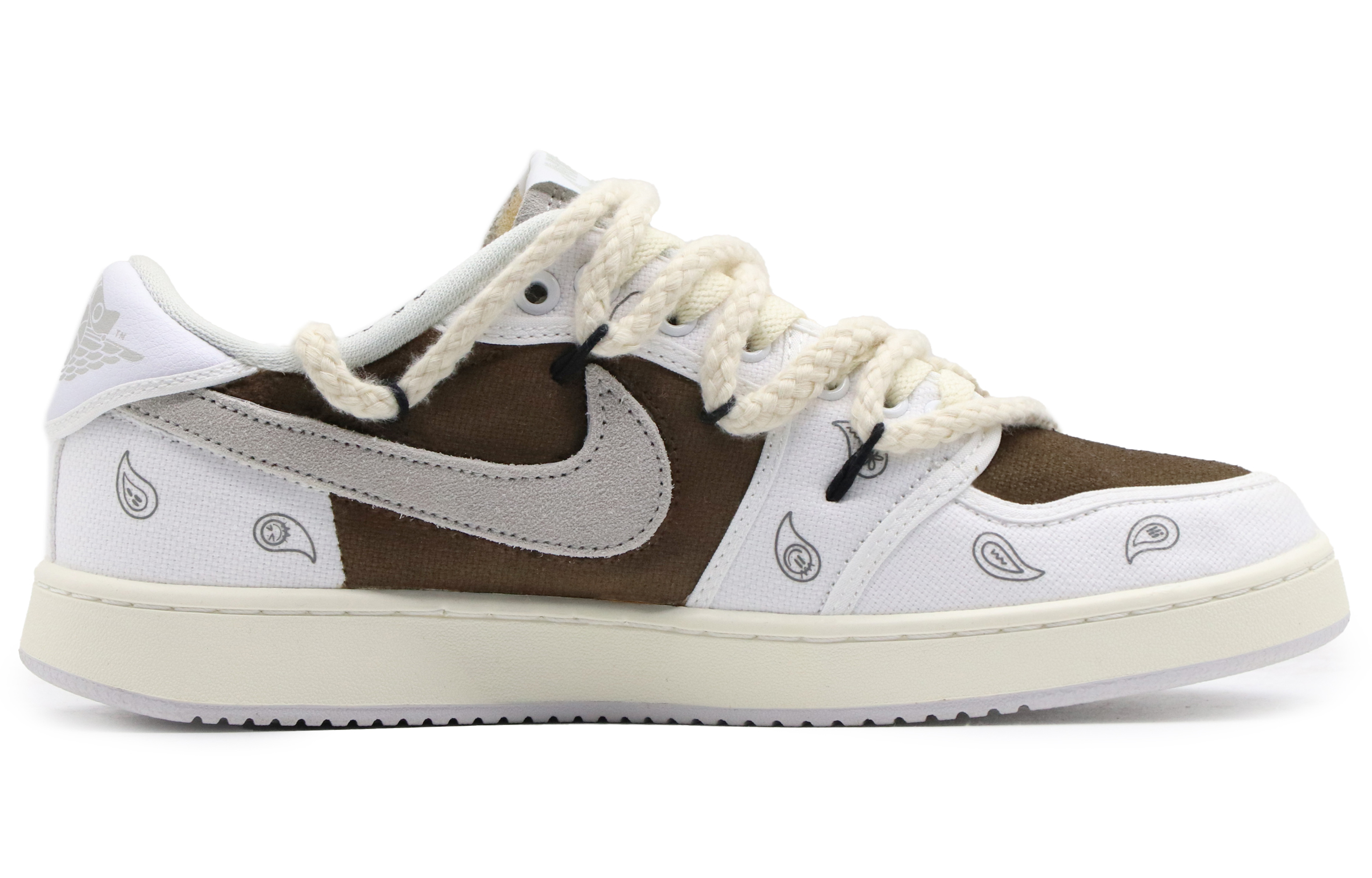 

Кроссовки Union Air JORDAN 1 Vintage Basketball Shoes Unisex Low-Top White Brown