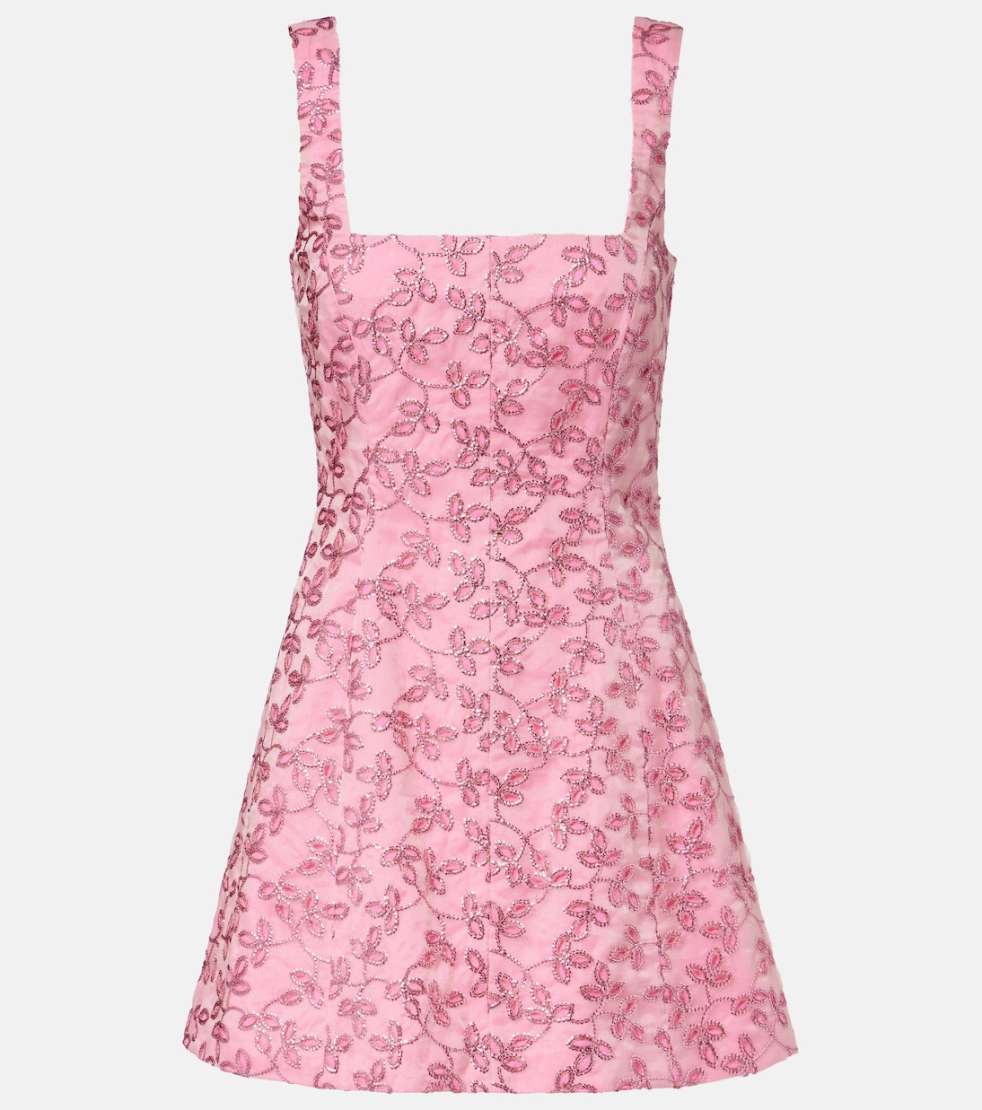 

Мини-платье с цветочным принтом и пайетками Markarian, Pink Floral