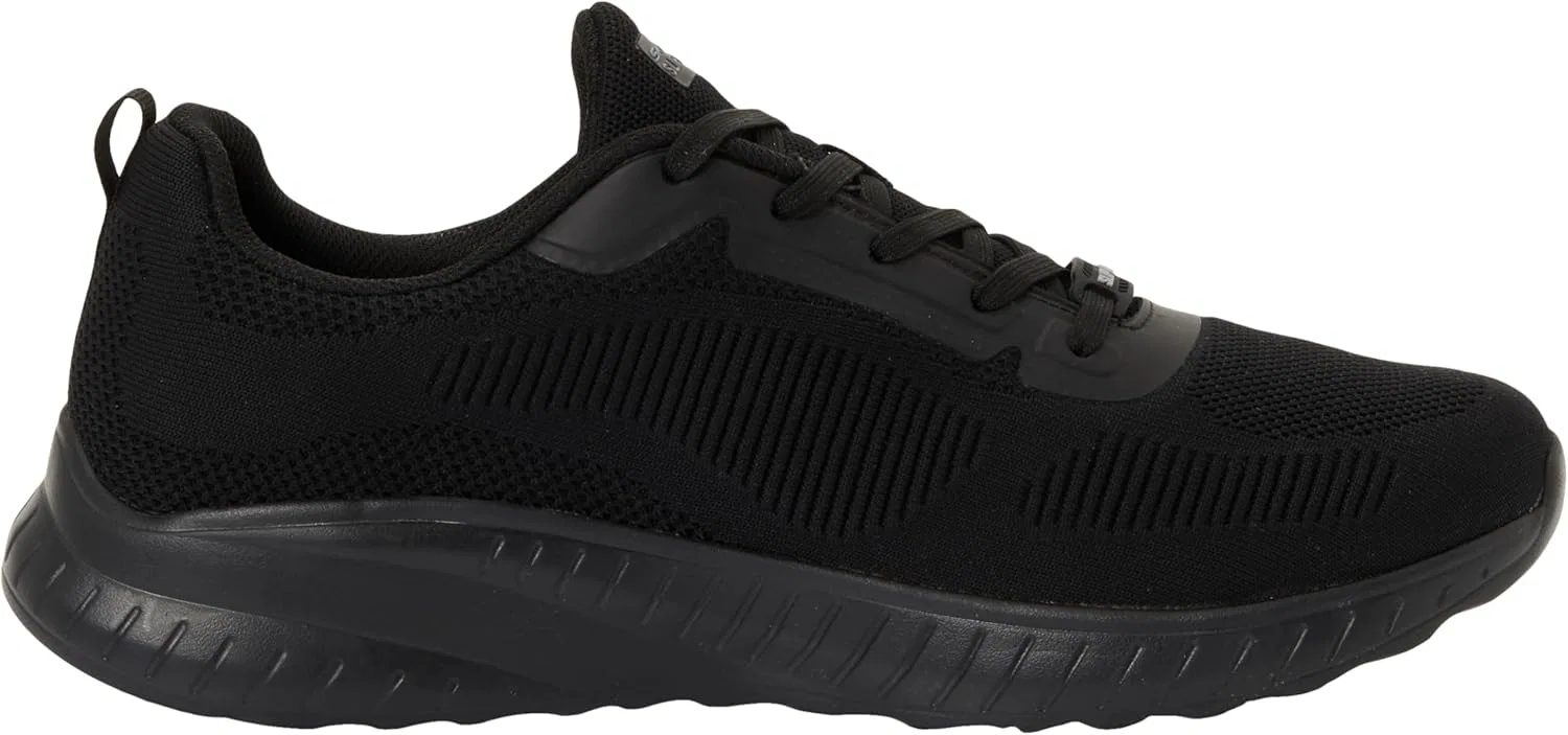 Мужские рабочие медицинские ботинки Skechers Squad Chaos Sr Parley, Black Textile Synthetic — фото 4