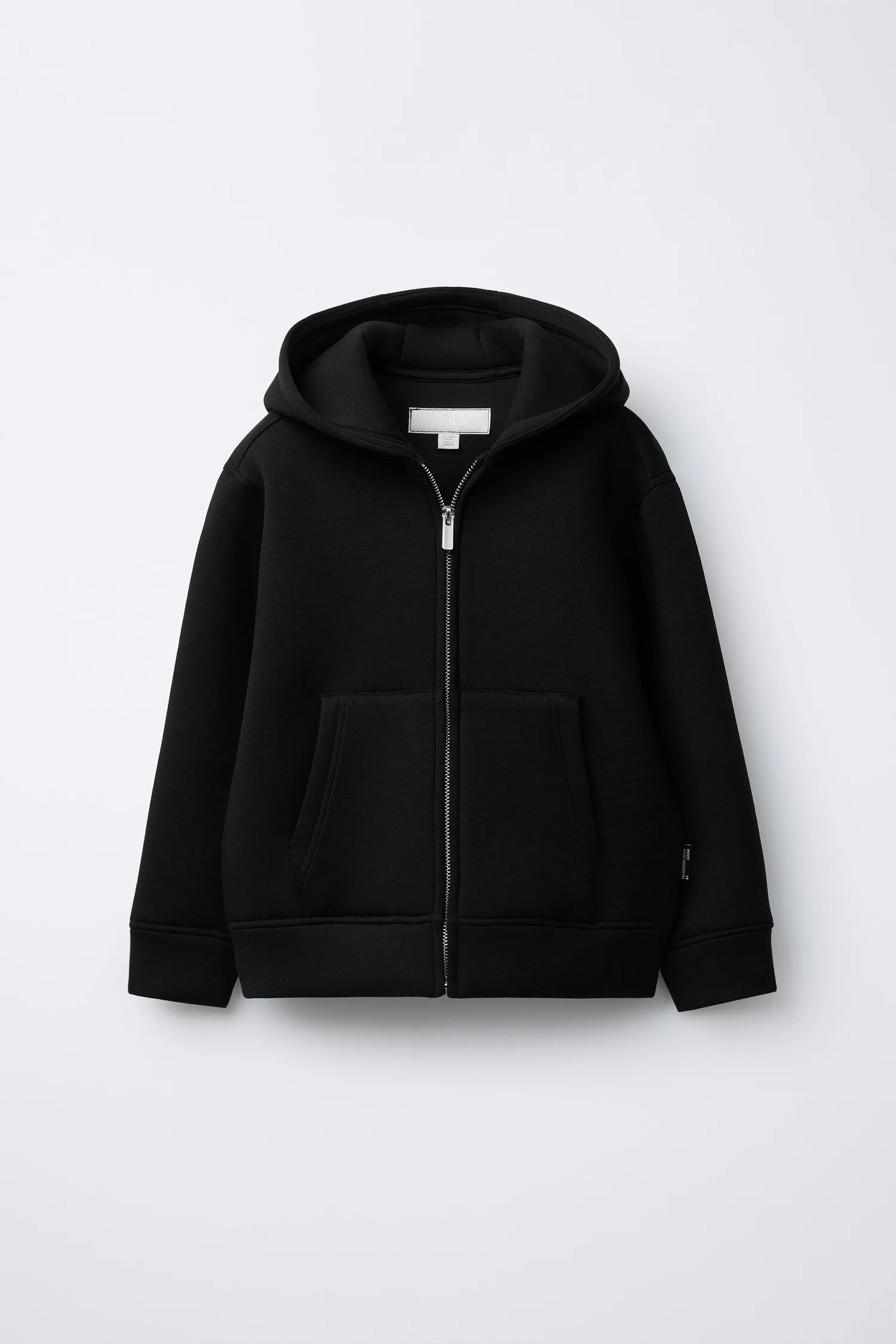 Простая толстовка с неопреновым эффектом Zara, черный