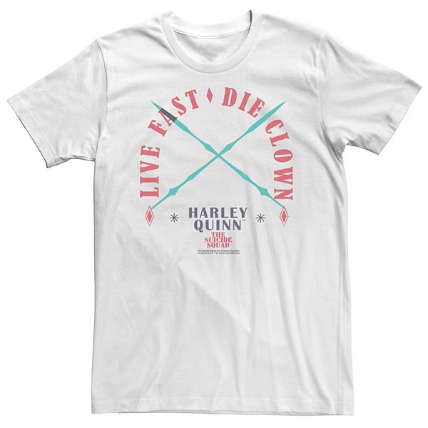 

Футболка Big & Tall DC Comics The Suicide Squad Live Fast Clown Life Licensed Character