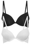 

Бюстгальтер пуш-ап CARA PUSH UP PLUNGE BRAS 2 PACK Next, черный