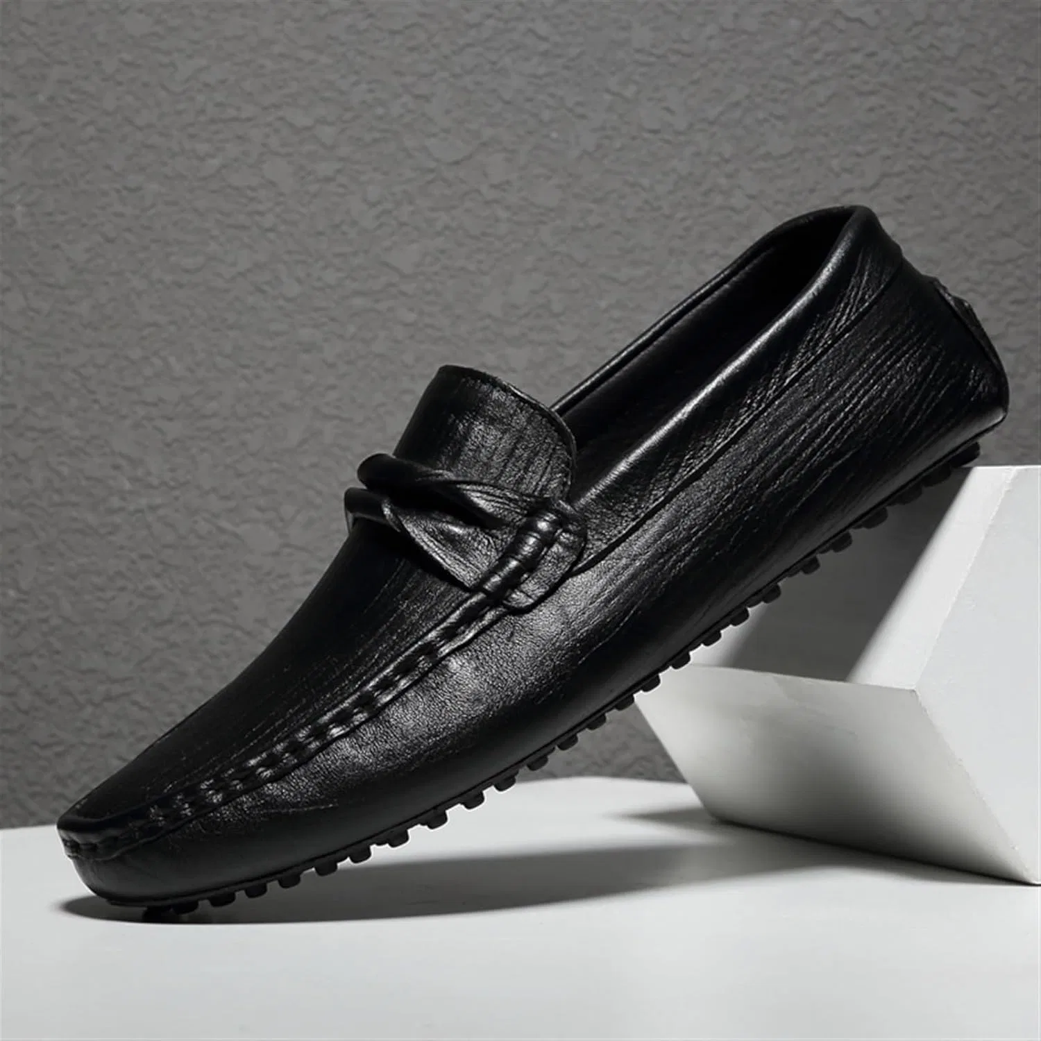 Мужские лоферы повседневные Modern Slip On Loafers, Black DHFIRUFSHLO — фото 3