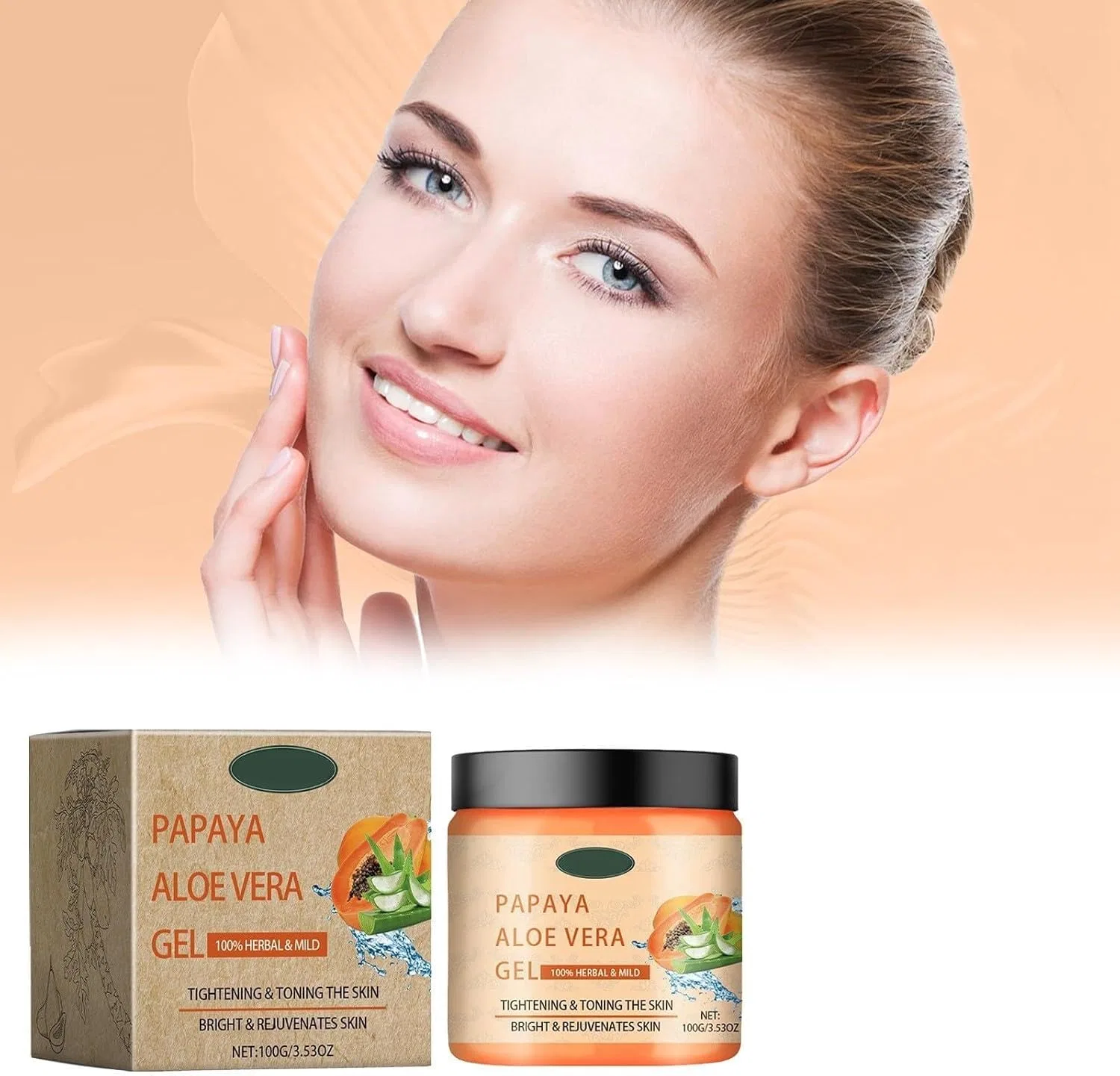 Крем для тела после загара с папайей и алоэ вера Generic 120 г