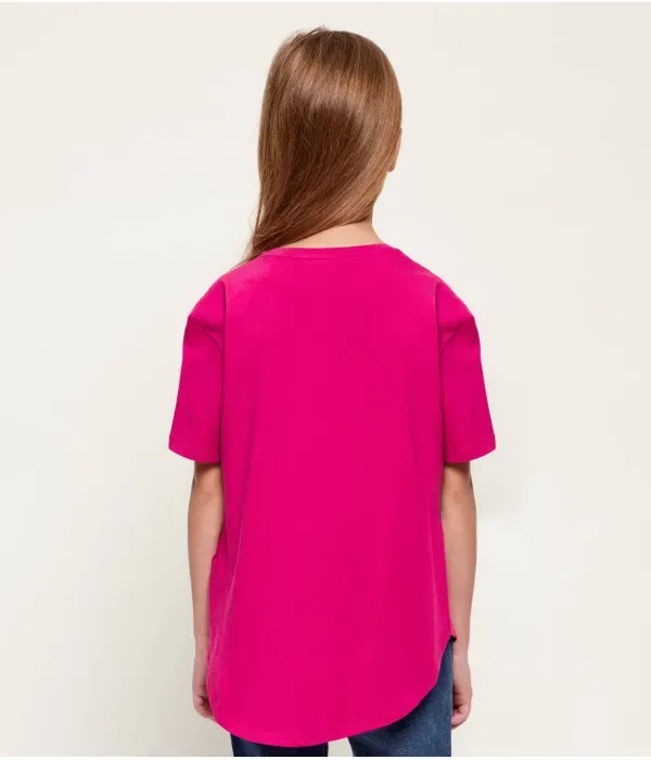Футболка regular fit Guess, фуксия — фото 3