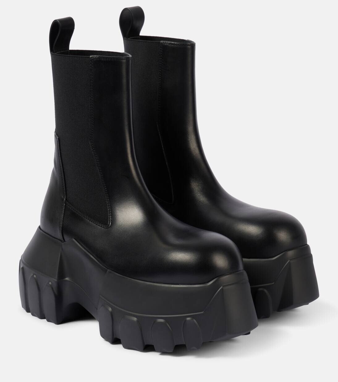 Ботинки челси Mega Bumper Beatle из кожи Rick Owens, цвет black/black