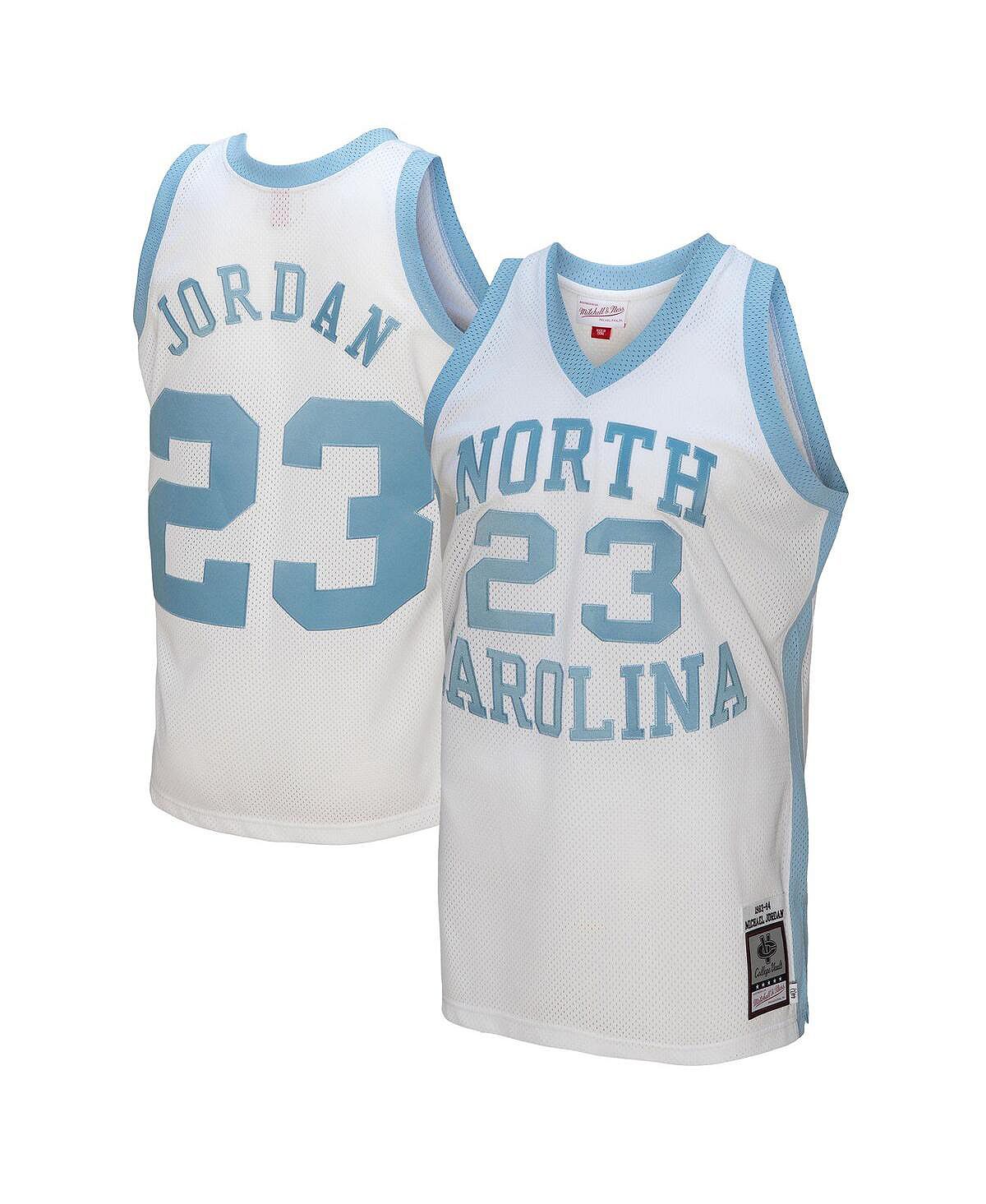 

Мужское белое джерси Michael Jordan Tar Heels North Carolina Tar Heels 1983/84, оригинальное джерси игрока пенсионера Mitchell & Ness, Белый, Мужское белое джерси Michael Jordan Tar Heels North Carolina Tar Heels 1983/84, оригинальное джерси игрока пенсио