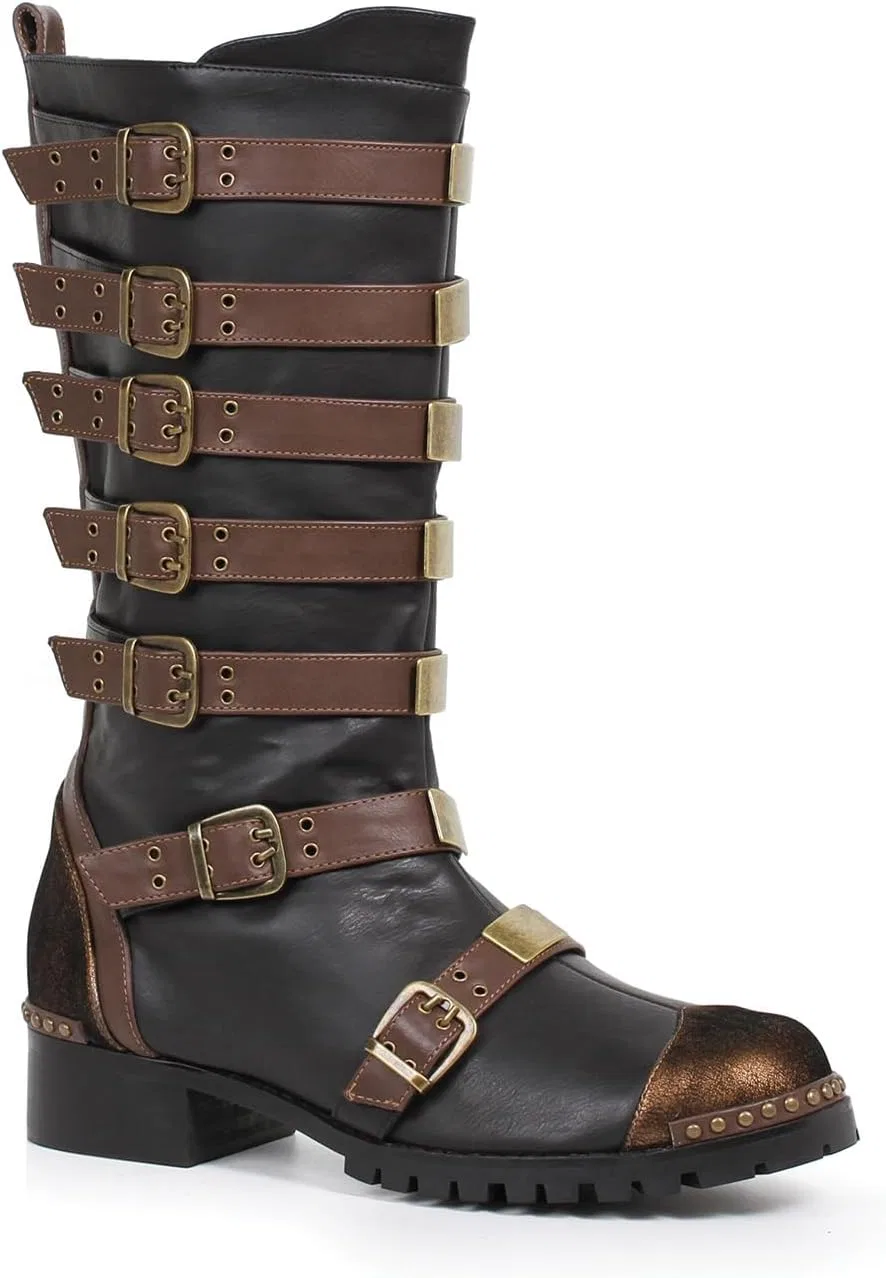 Мужские армейские ботинки Ellie Shoes 158-Punk, Brown