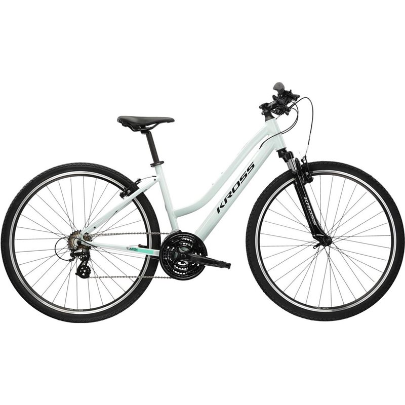 

Женский гибридный велосипед Kross Evado 2.0 Lady, бело-черный
