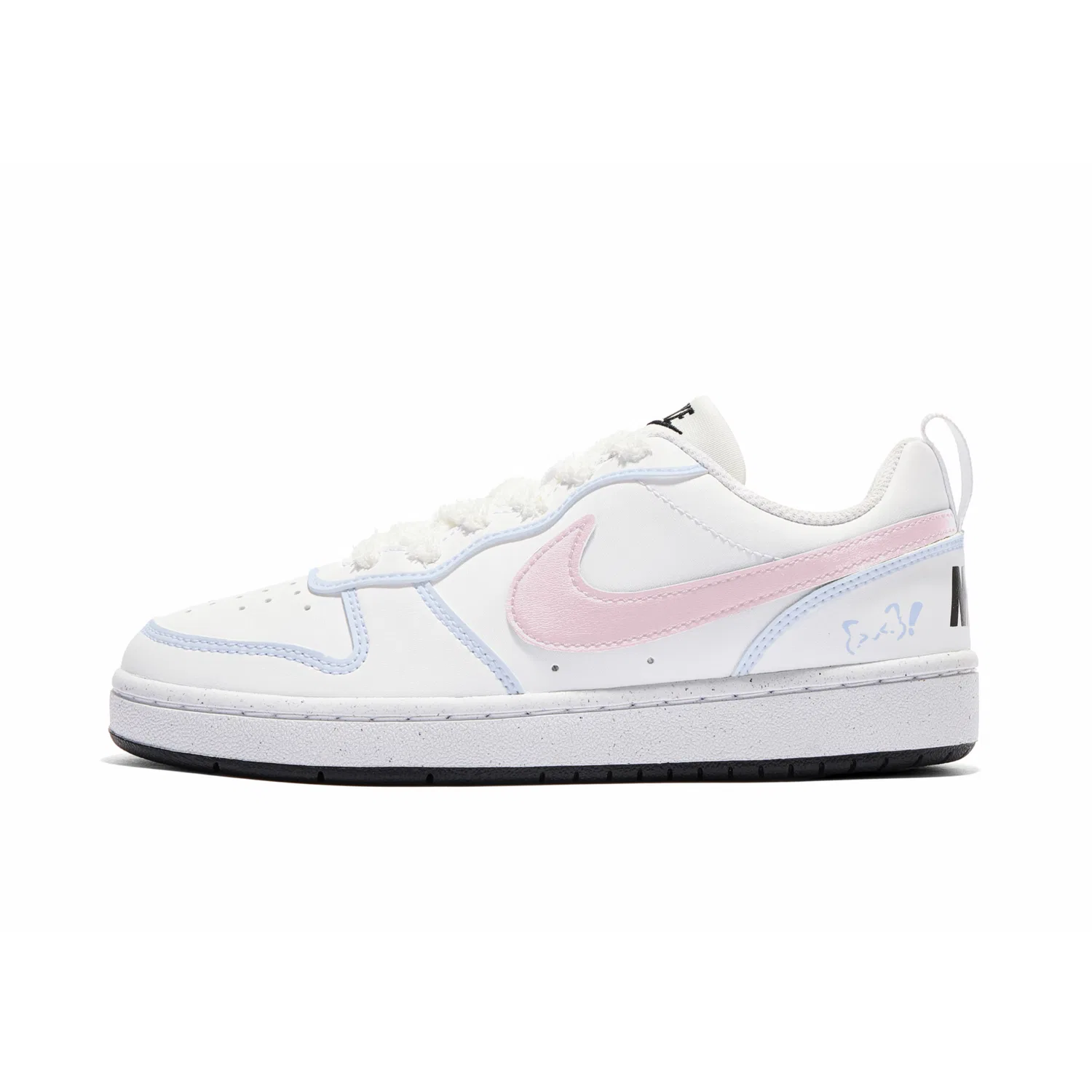Кроссовки для скейтбординга Court Borough PASSERBY Sea Salt Milk Lid Low top детские, подростковые Nike, Blue Pink