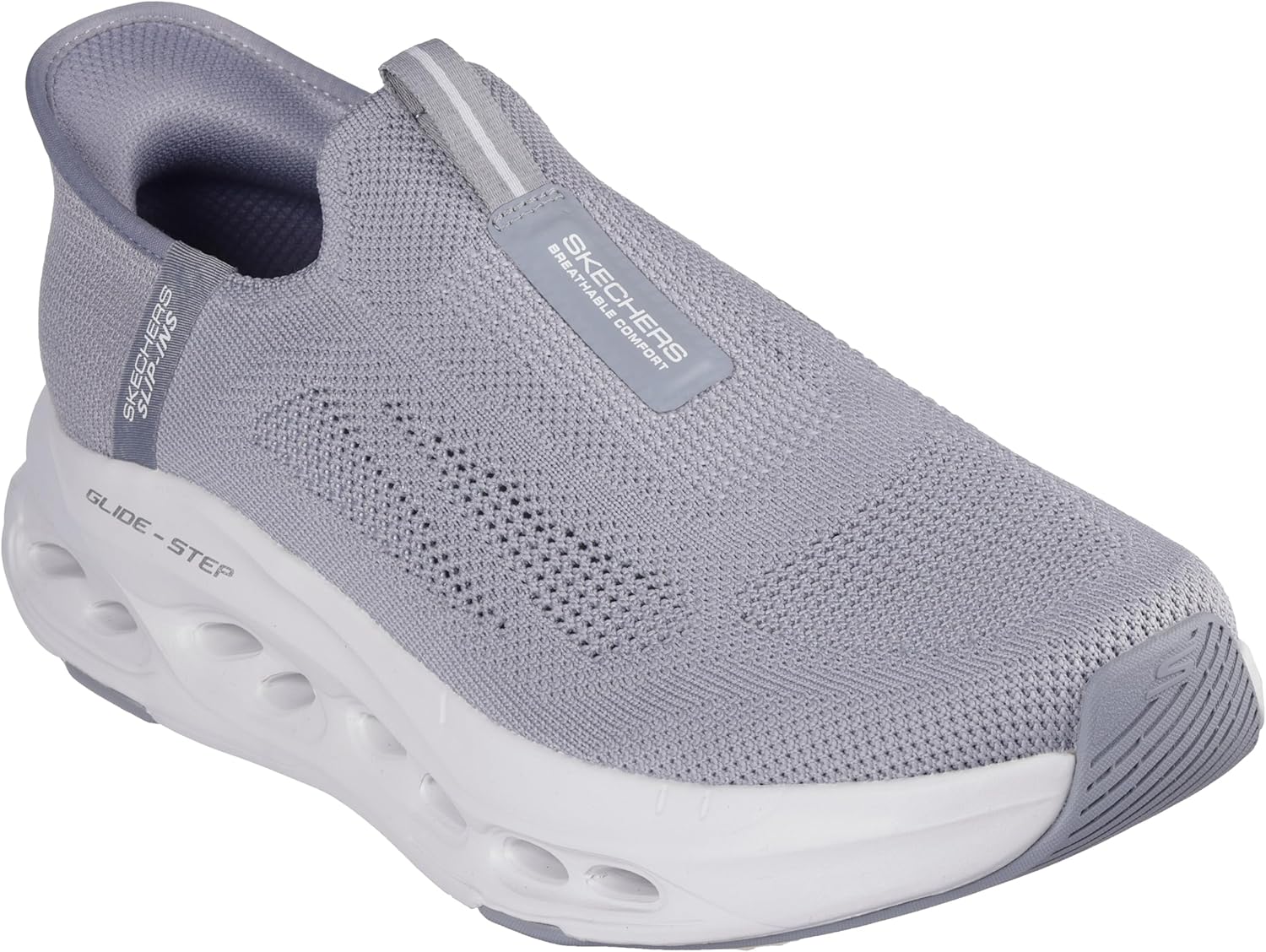 

Мужские кроссовки Skechers Max Cushioning Glide Step Euclid с легким надеванием, серый