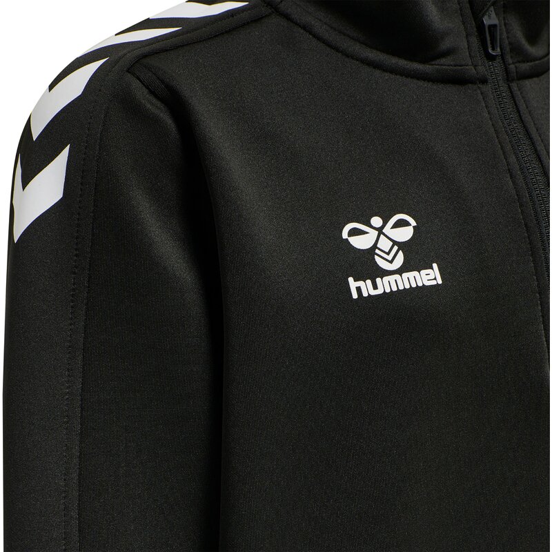 Толстовка hmlcore xk с полумолнией из полиэстера для детей Hummel, черный — фото 4