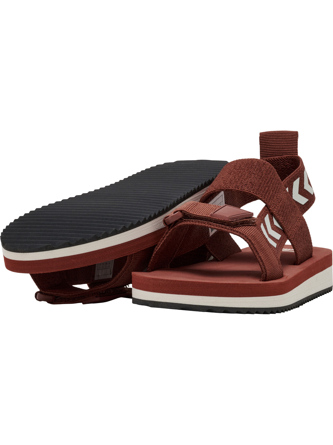 Сандалии Hummel & Poolschuhe Elastic Sandal Jr, цвет COPPER BROWN — фото 4