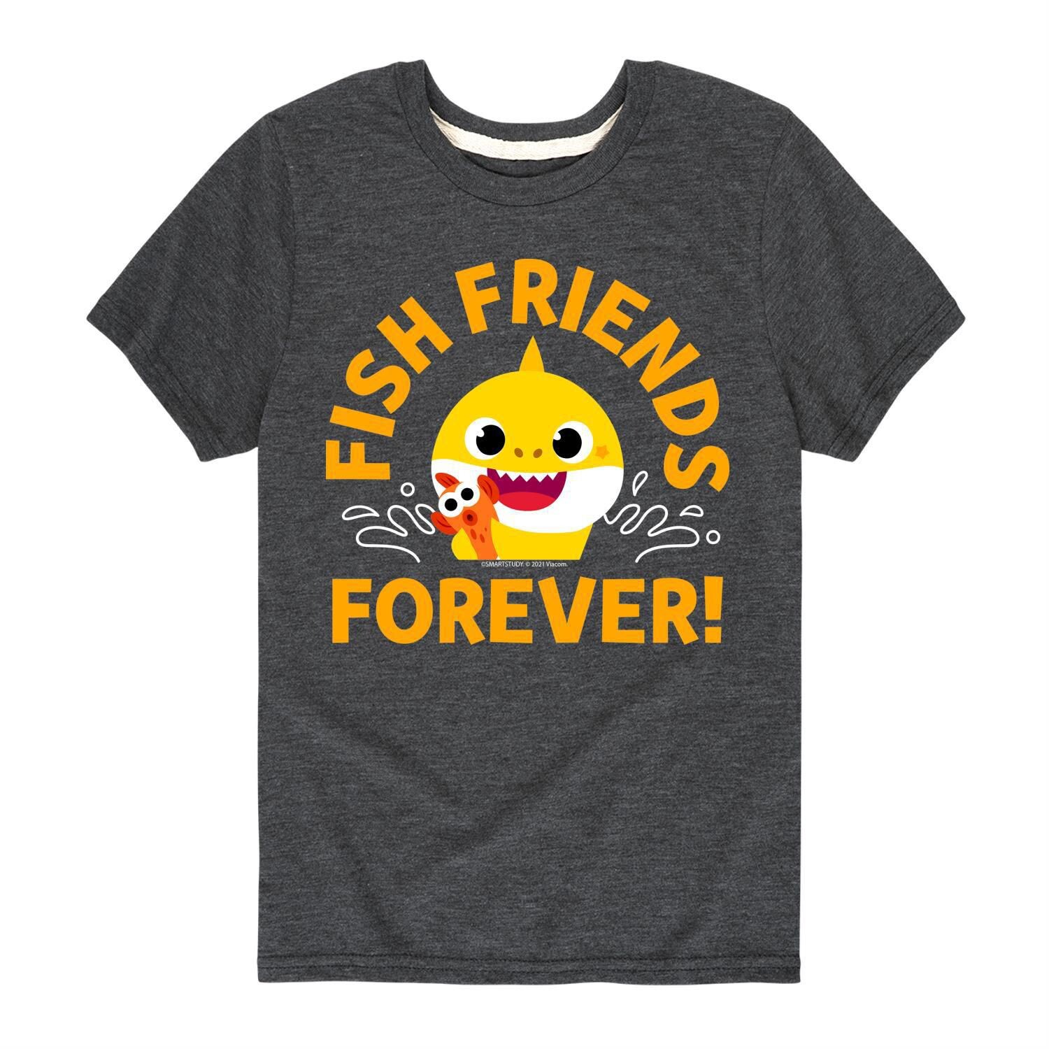 

Футболка с рисунком Fish Friends Forever для мальчиков 8–20 лет Baby Shark