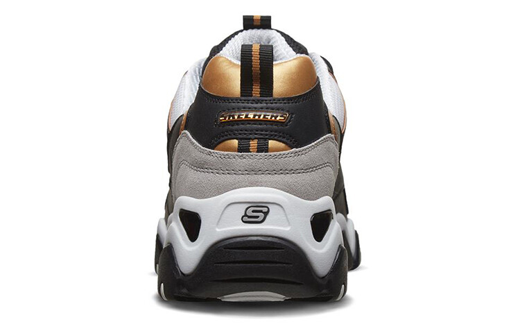 Кроссовки мужские D"LITES 2.0 Chunky с низким верхом, черные/золотые Skechers — фото 4