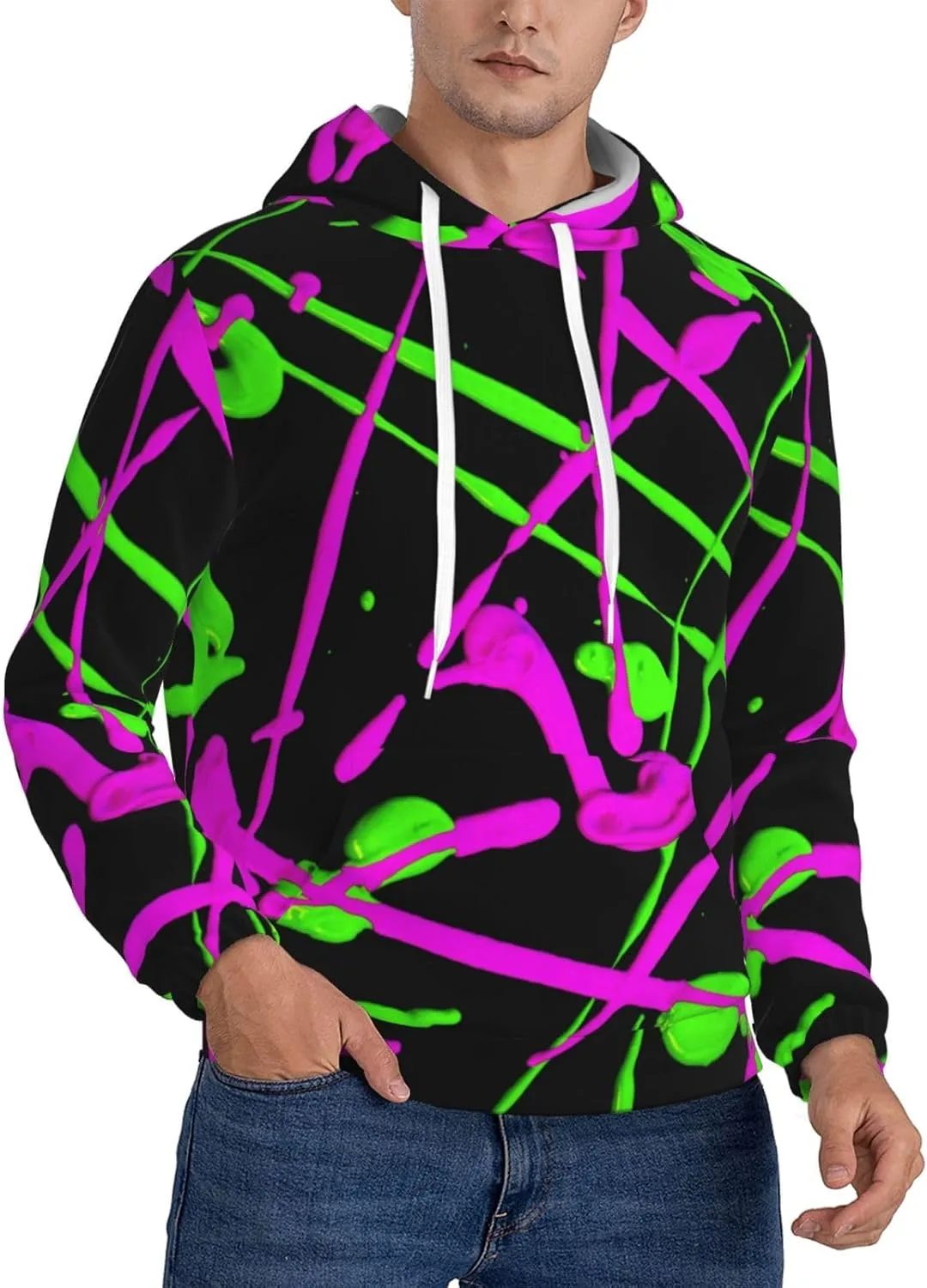 

Толстовка с капюшоном Glow In Dark Splatter Neon SDERDZSE