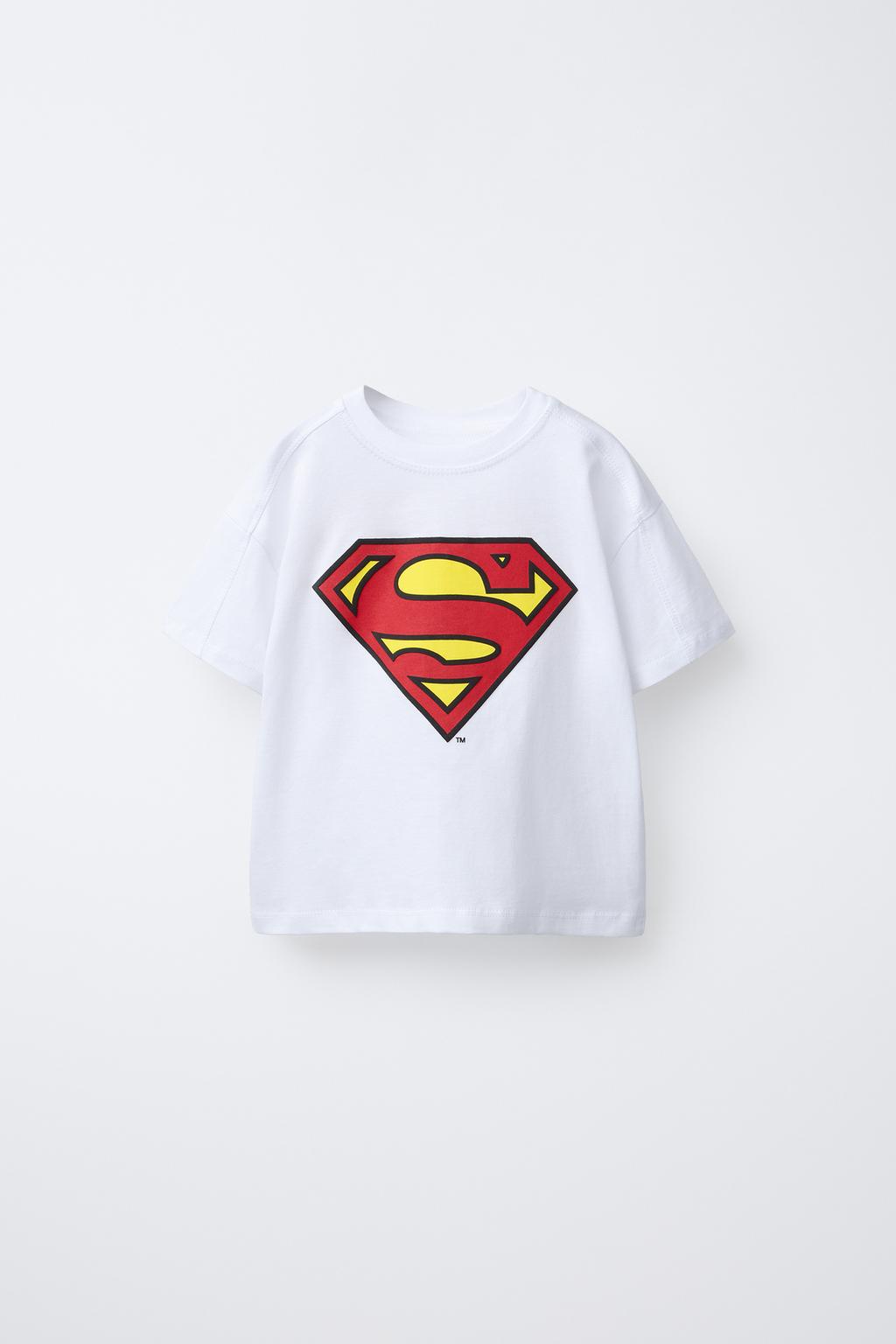 

Футболка с принтом super man dc comics ZARA, белый