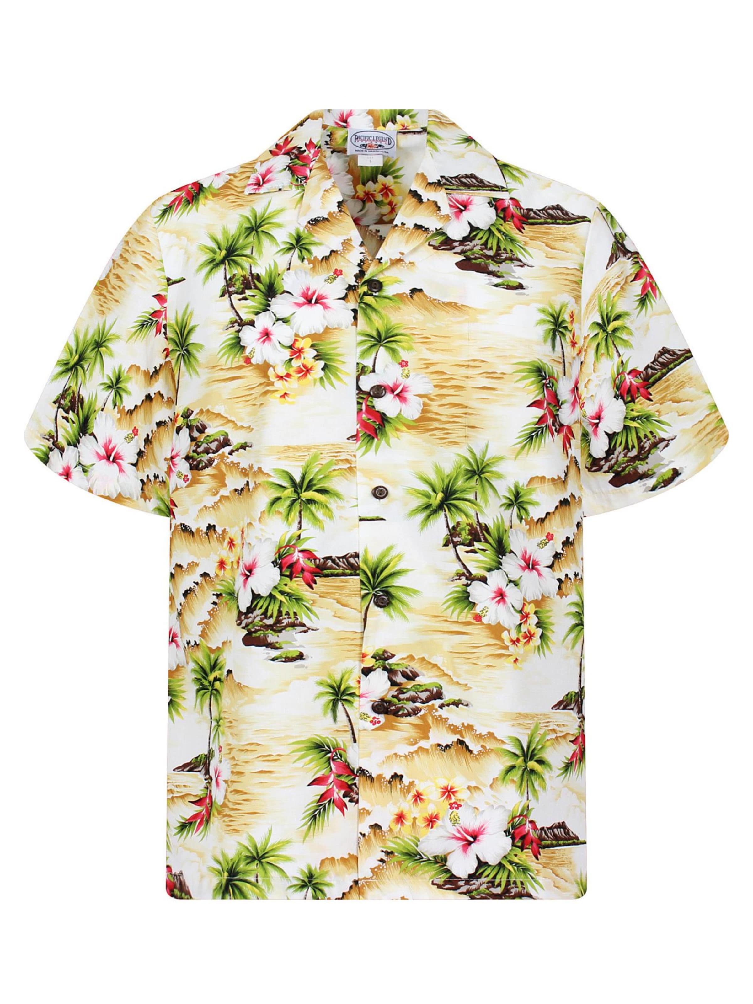 

Pacific Legend Рубашка на пуговицах 'Welle' бежевого цвета, Regular fit