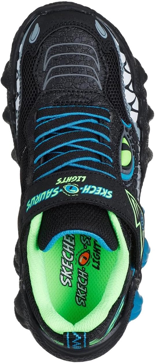 Кроссовки для мальчиков Skechers Skech-o-Saurus Lights 2.0, черный/синий — фото 3