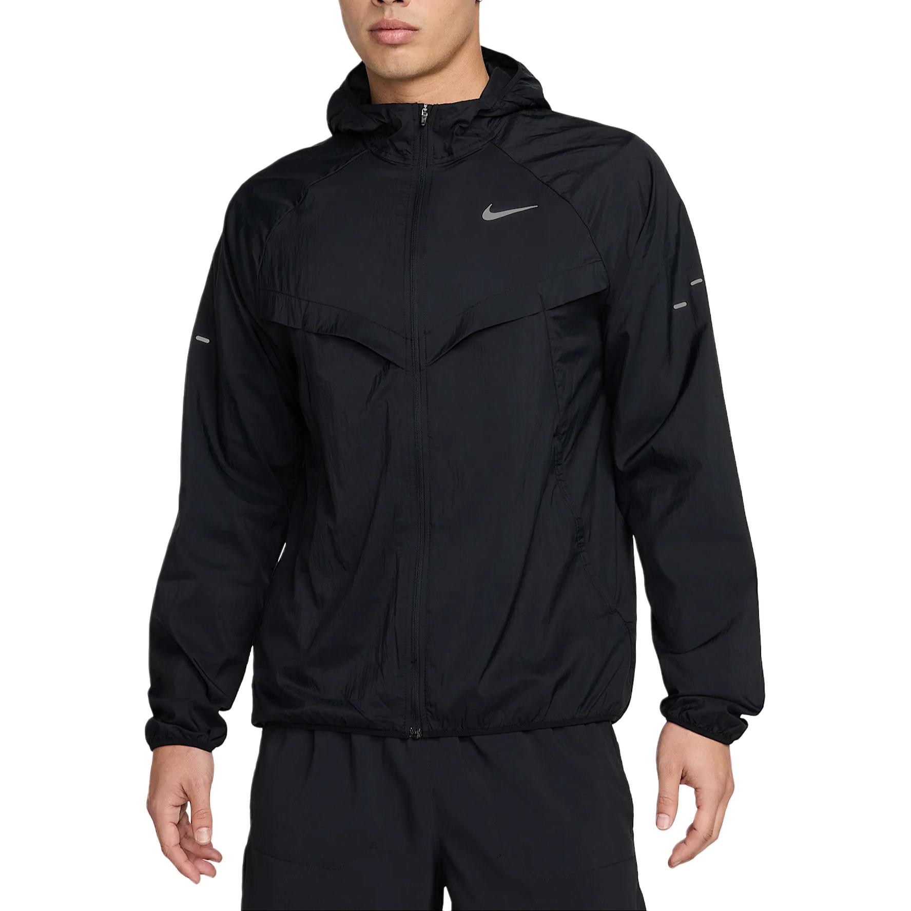 Nike Мужская ветровка для бега с защитой от ультрафиолета, Black — фото 2