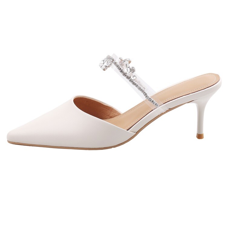 

Мюли женские с закрытым носком женские Kemeilian, серебряный