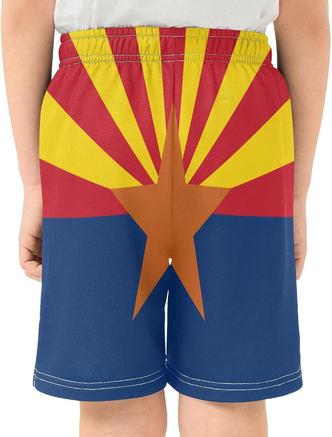 Шорты для мальчиков Athletic Shorts с карманами GuoChe, Arizona State Flag — фото 4