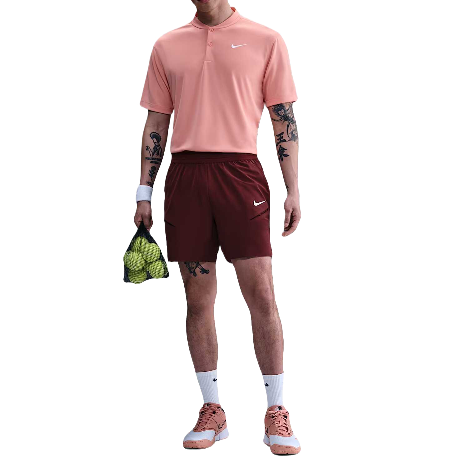 Nike Мужские шорты для тенниса Court Slam Dri Fit красные — фото 4