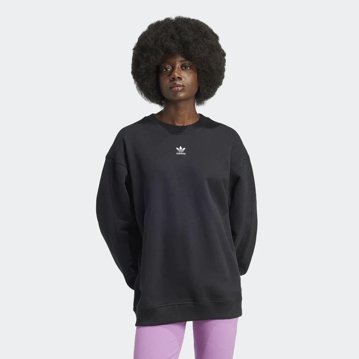 Толстовка Adidas Originals "ESS SWEATSHIRT", черный — фото 2