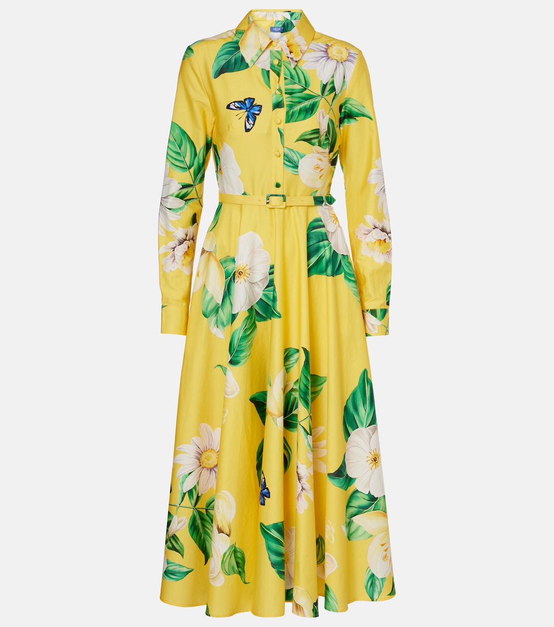 

Zara цветочное хлопковое платье-рубашка Leo Lin, Joie Print In Sunshine
