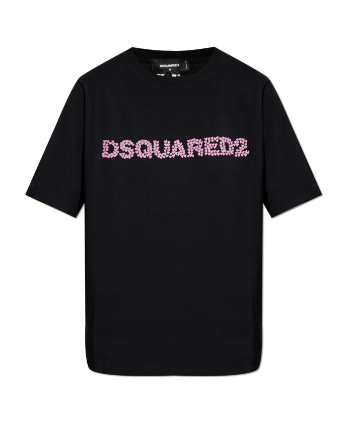 

Футболка с логотипом Dsquared2, черный
