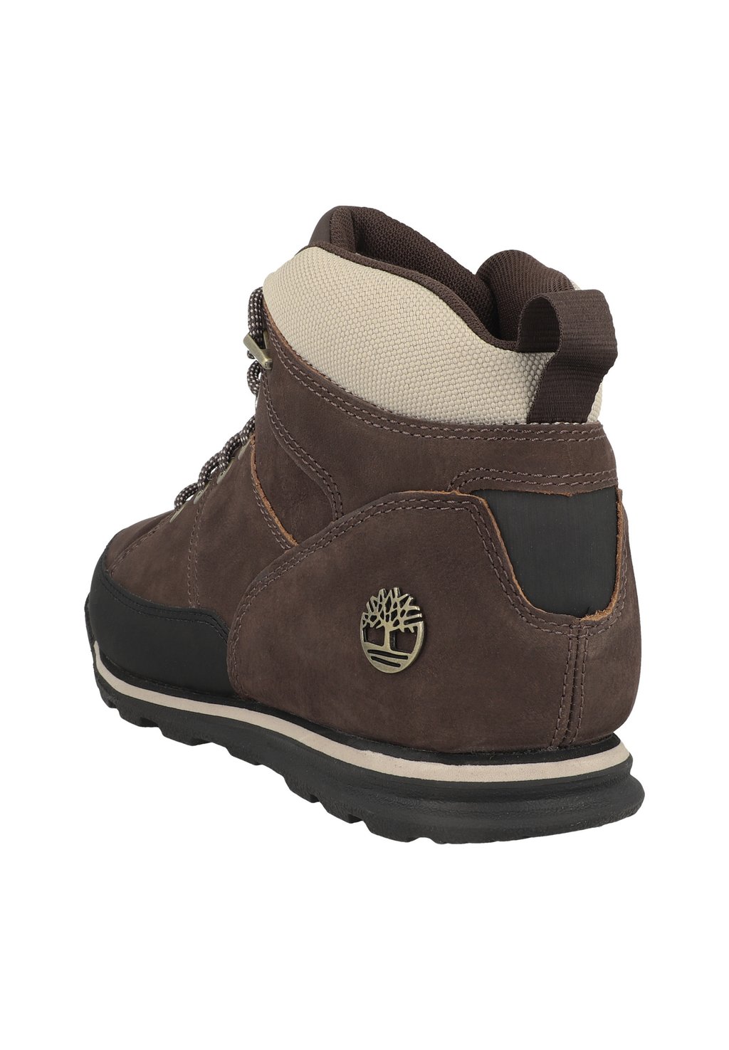 Мужские ботинки Timberland EURO ROCK MID из нубука на шнуровке, темно-коричневый — фото 3