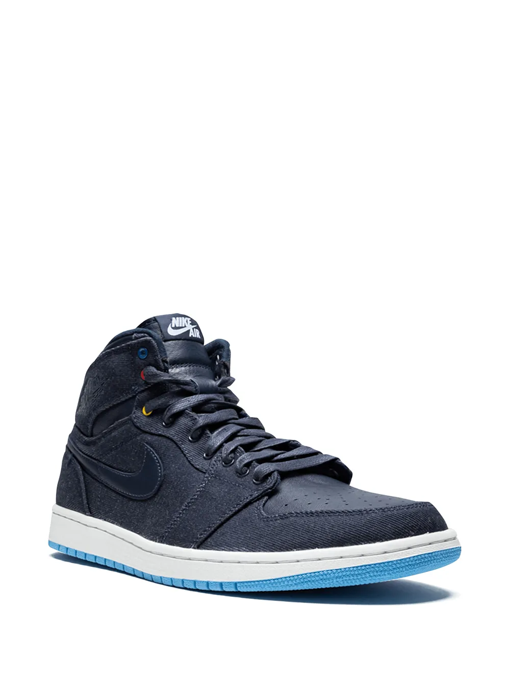 Кроссовки Air  1 Retro High Jordan, серый — фото 2