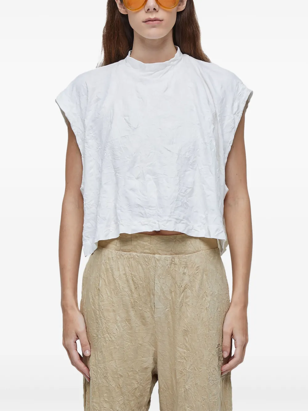 

Топ с высоким воротником Osklen, белый