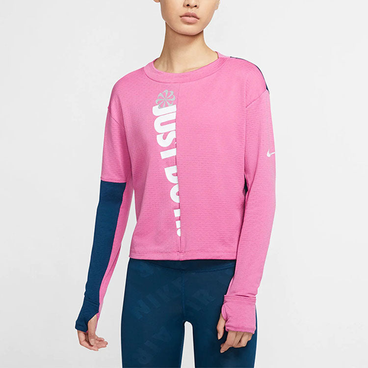 Футболка (WMNS) AS W NK ICNCLSH SPHR Top Crew COSMIC FUCHSIA — фото 3