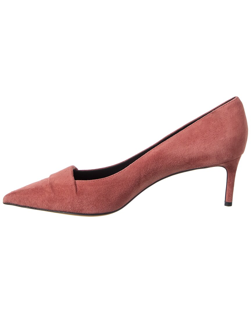 Тонкие замшевые туфли Alexandre Birman Ally 60, розовый — фото 2