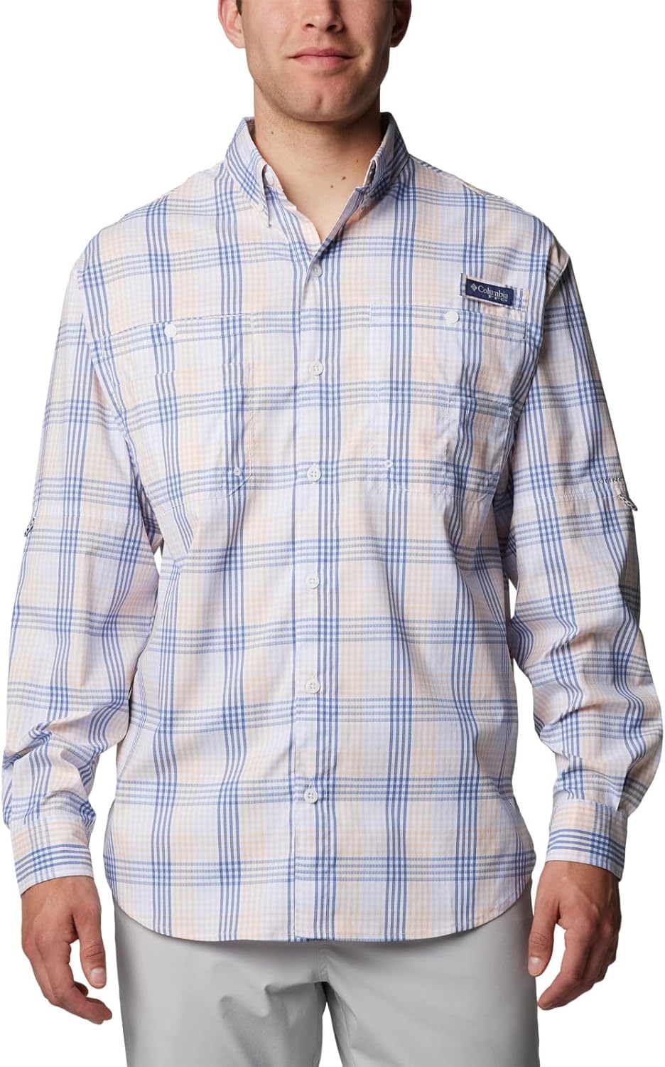

Мужская рубашка Columbia Super Tamiami с длинным рукавом, Snowdrift All Over Gingham